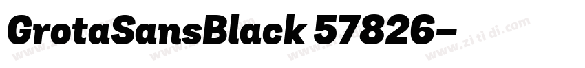 GrotaSansBlack 57826字体转换